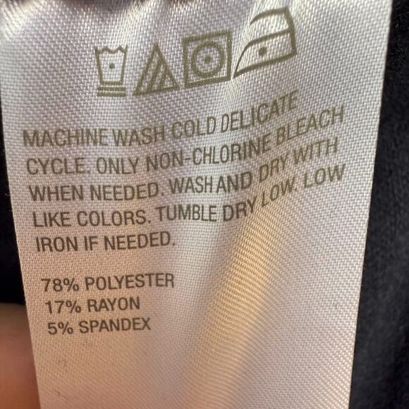 QVC Attitudes by Renee Pants Womens XS Black Pull On Straight Leg Stretch NWOT - Picture 4 of 7